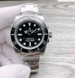 Clean Factory V4 Rolex Submariner 114060 No Date 40mm Black Face Super Clone Watch